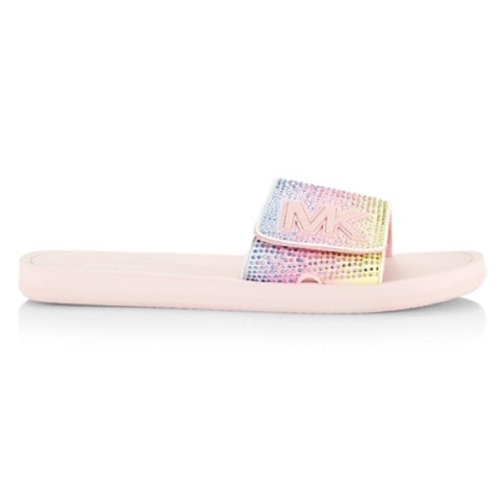 MK Crystal-Embellished Slides smoky rose - Picture 2 of 9